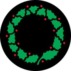 Christmas Wreath Green and Red