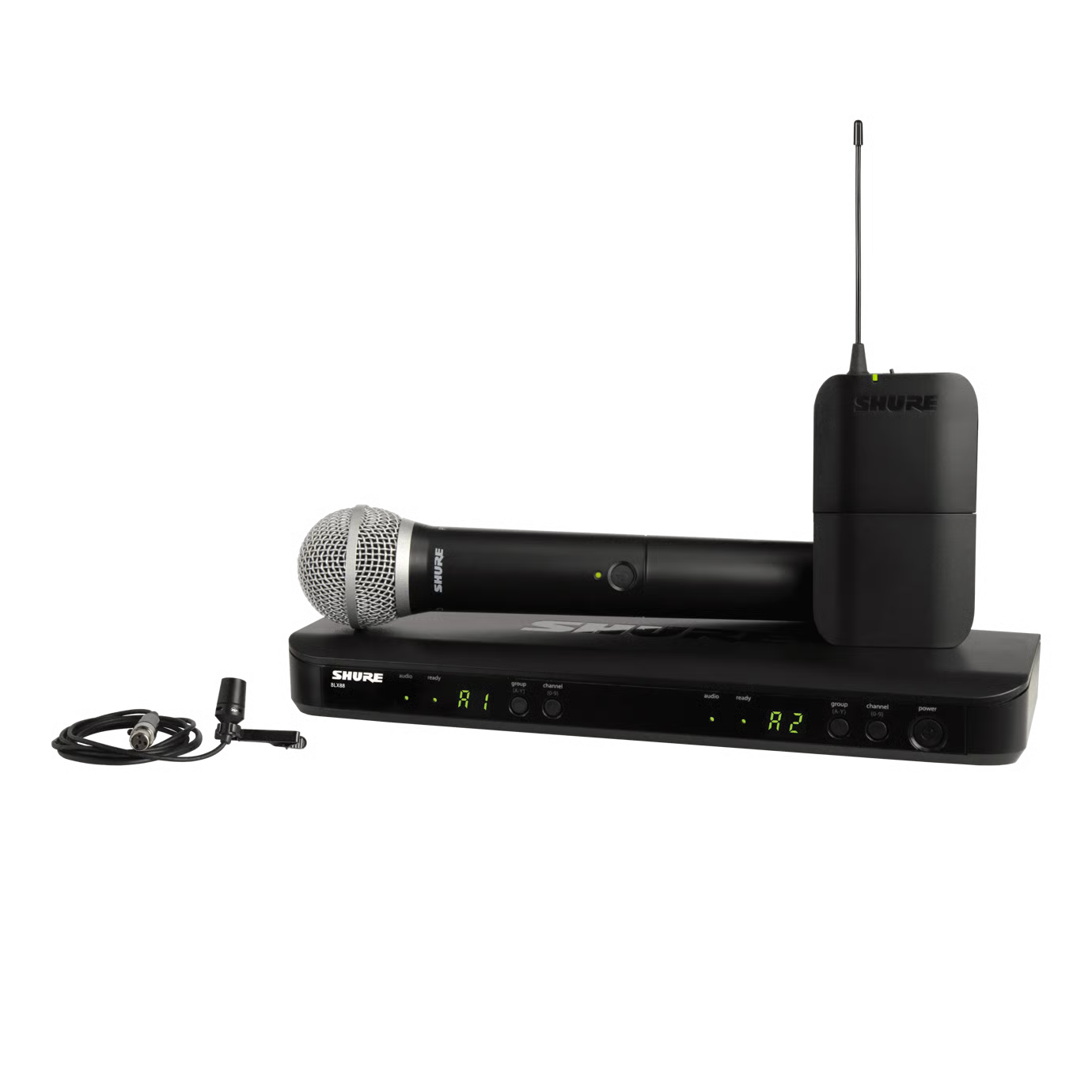 BLX1288/CVL Wireless Combo System with PG58 Handheld and CVL Lavalier