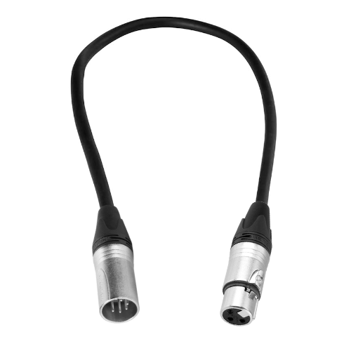 BRTB Xcalibur 5-Pin to 3-Pin DMX Cable with Neutrik Connectors