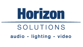 Horizon Solutions Company Logo in the Colour Blue