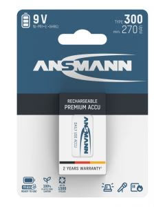 NiMH Rechargeable Battery 300mAh - 9V (1-Pack)