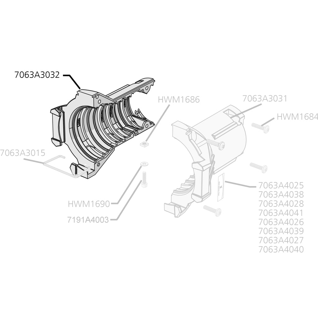 ETC - Left, Lens Tube Casting, Black
