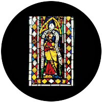 Comedia Stained Glass