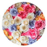 Bright Colors Rose Bouquet