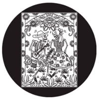 Day of the Dead Dancing Couple