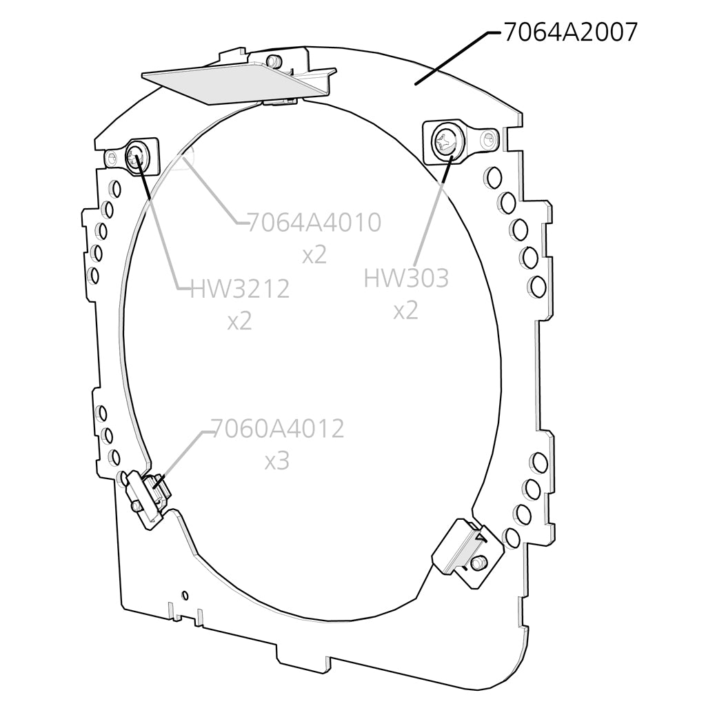 ETC - Lens Bracket Assembly (Complete Including Parts Below)