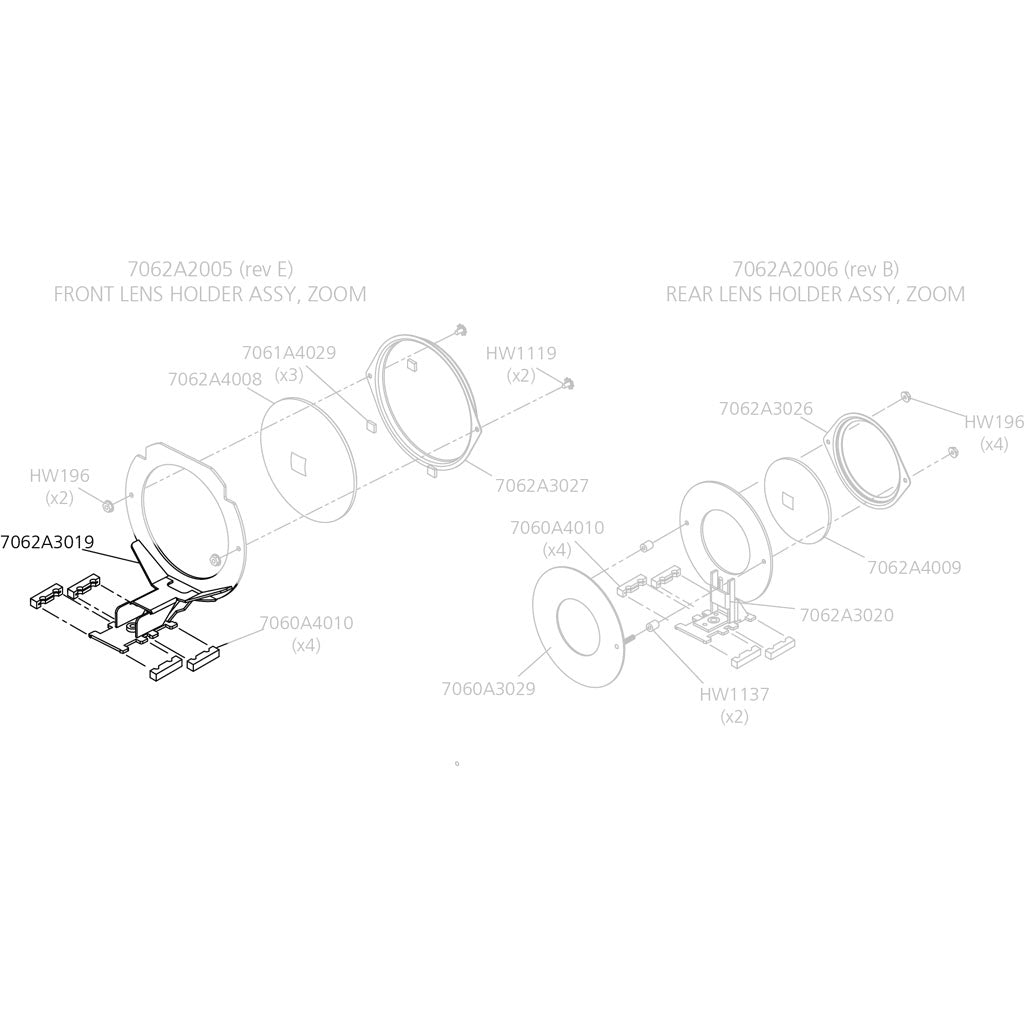ETC - Lens Holder, 25°–50°, Front