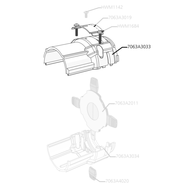 Shutter Barrel, Top, Black
