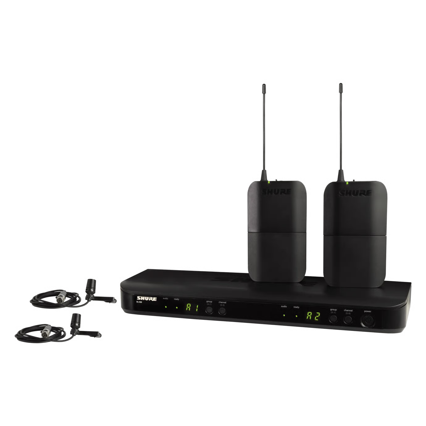 BLX188/CVL Wireless Dual Presenter System with two CVL Lavalier Microphones