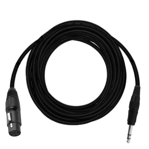 BRTB Artist Standard Black XLR-F to  1/4" TRS-M Patch Cable