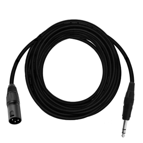 BRTB Artist Standard Black XLR-M to  1/4" TRS-M Patch Cable