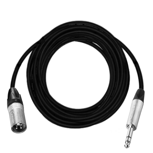 BRTB Xcalibur XLR-M to  1/4" TRS-M Patch Cable with Neutrik Connectors
