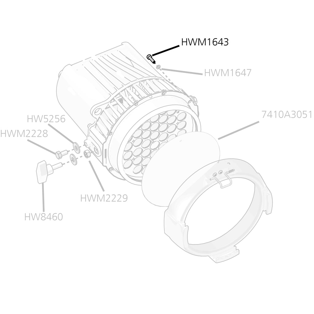 Hex Screw, Connect Body To Head