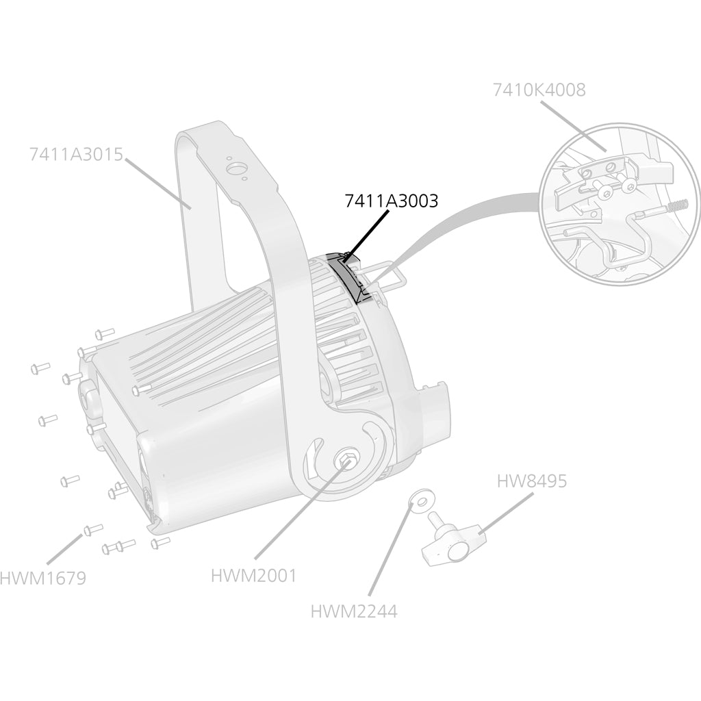 D22 Gel Clip Retainer, Black