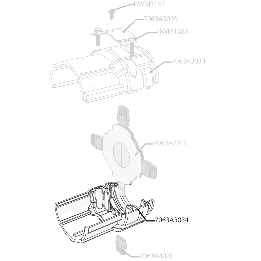 Shutter Barrel, Bottom, Black