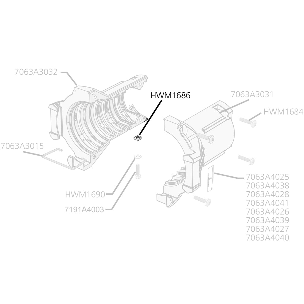 Nut, M3.0 x 0.5 Square, ZC