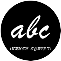 Brush Script Letters