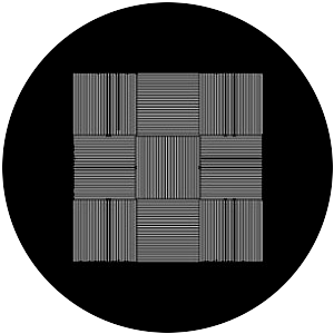 Striped 9 Square