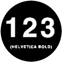Helvetica Numbers