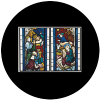 Nativity Stained Glass