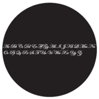 Edwardian Script Single Letters