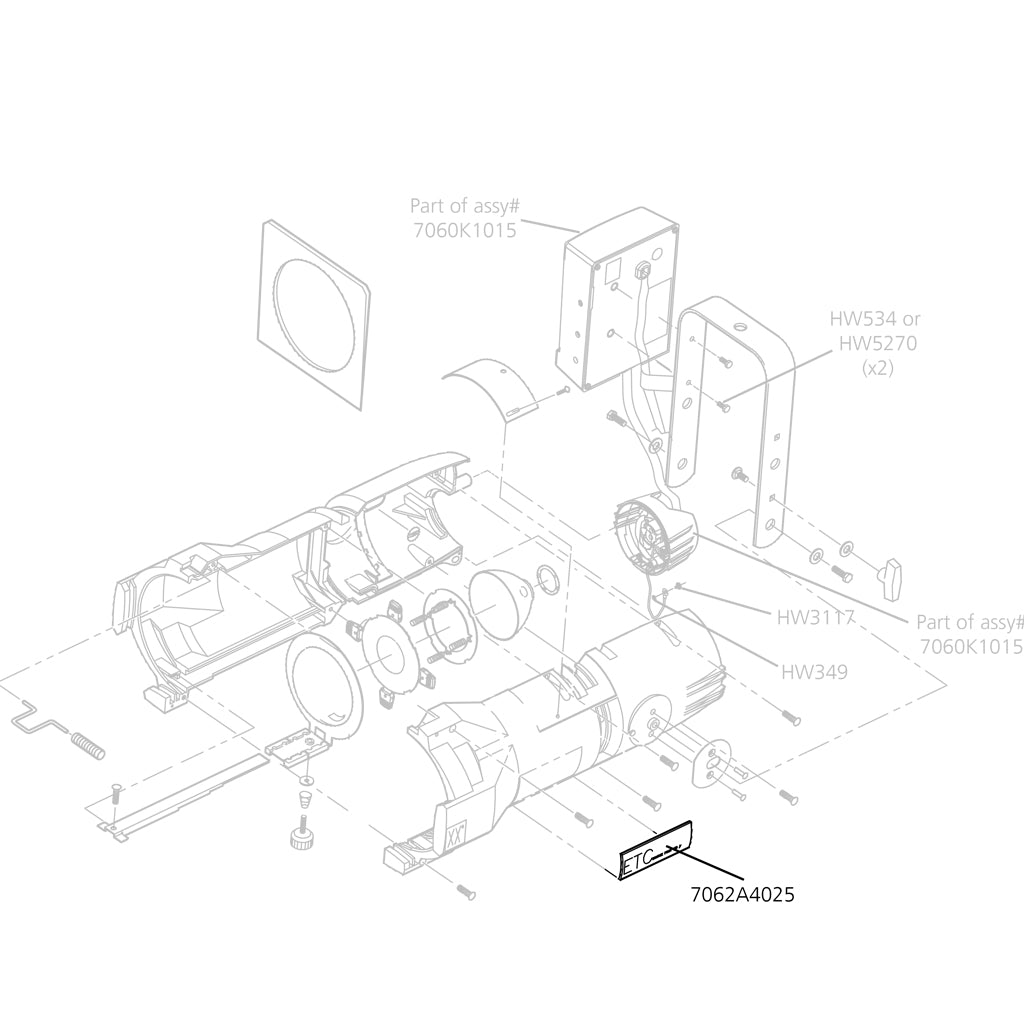 Label, Source Four Jr, HID Product