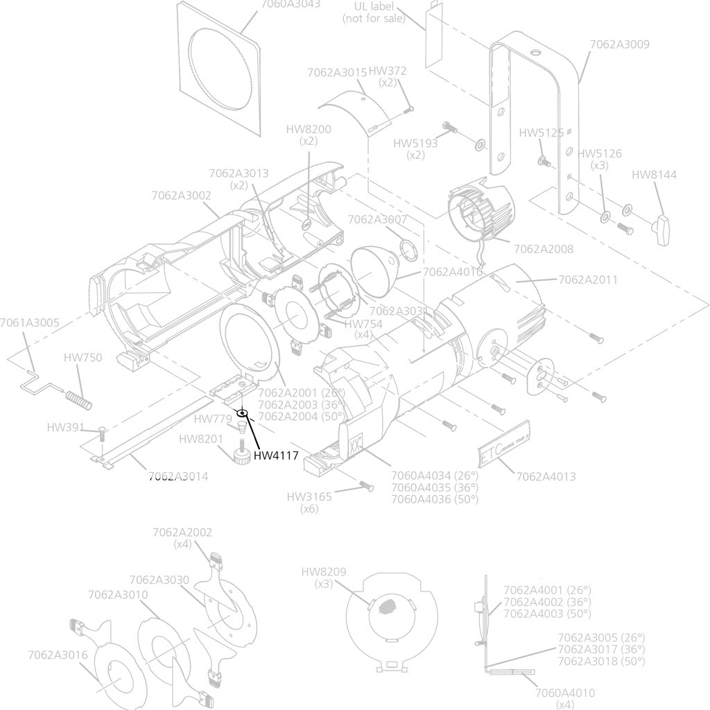 Washer, Flat #10, Lens Knob