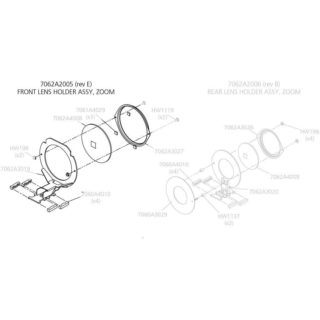 Source Four Jr Zoom Front Lens Assy (Includes Lens)