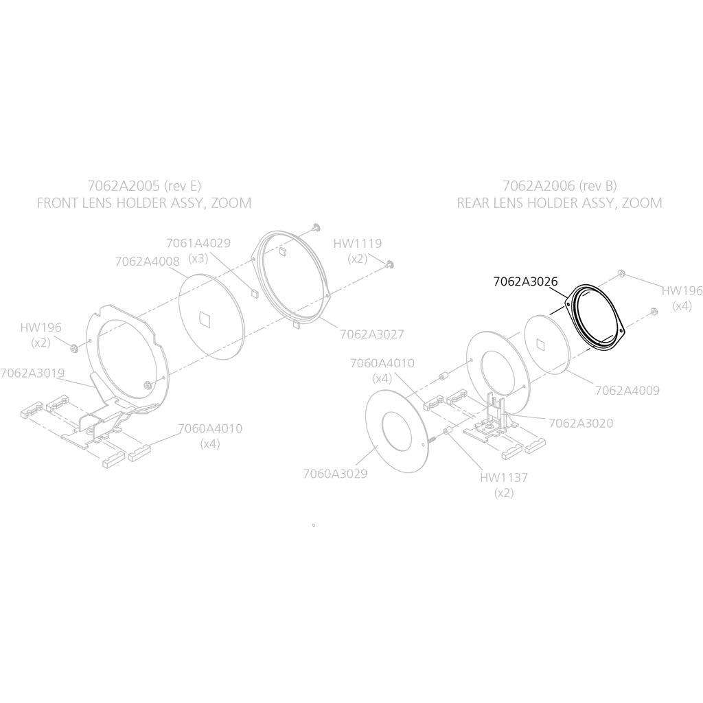 Lens Cover, 25°–50°, Rear