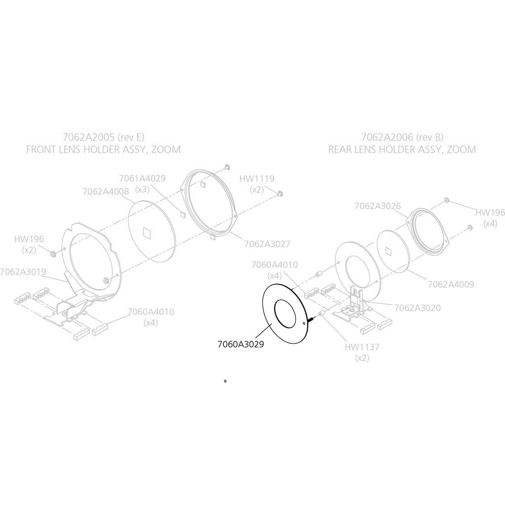 Plate, Secondary Aperture
