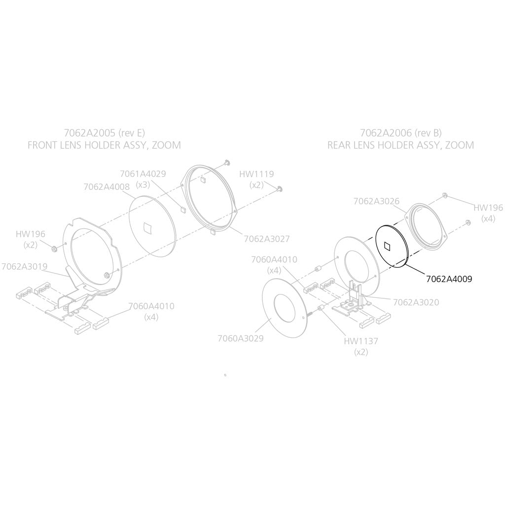 Lens, 25°–50°, Rear
