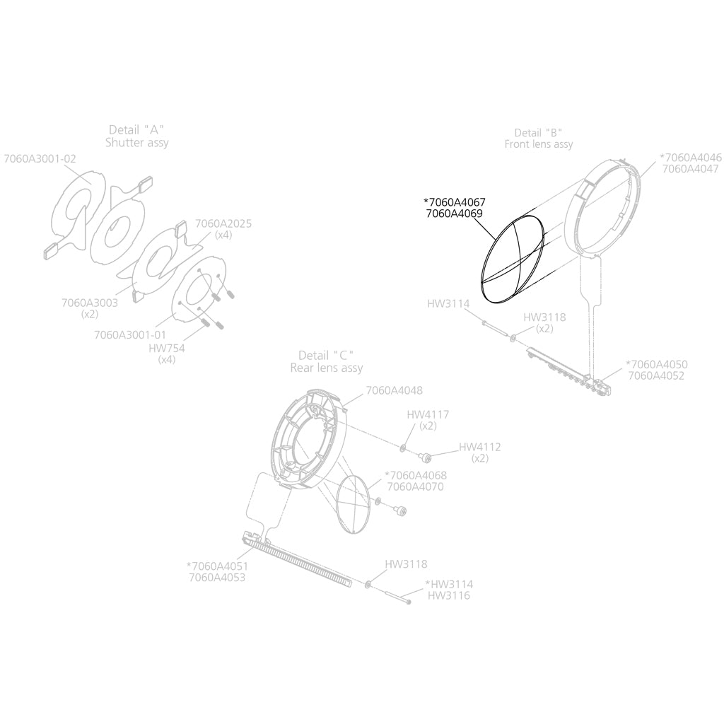 Front Lens, 25-50º