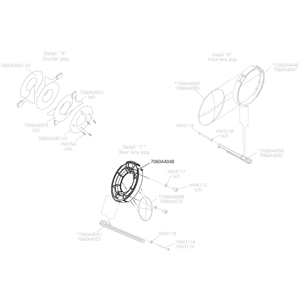 Rear Lens Holder