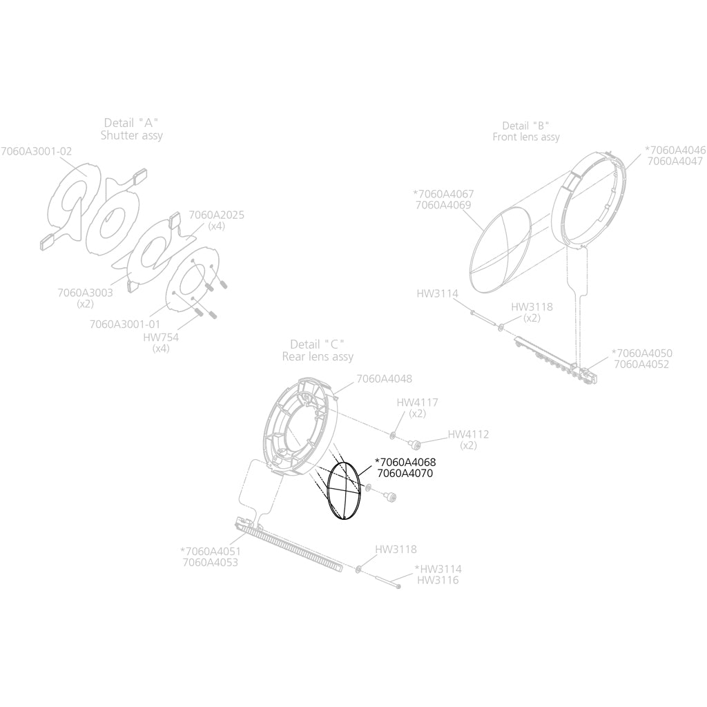 Rear Lens, 15-30º