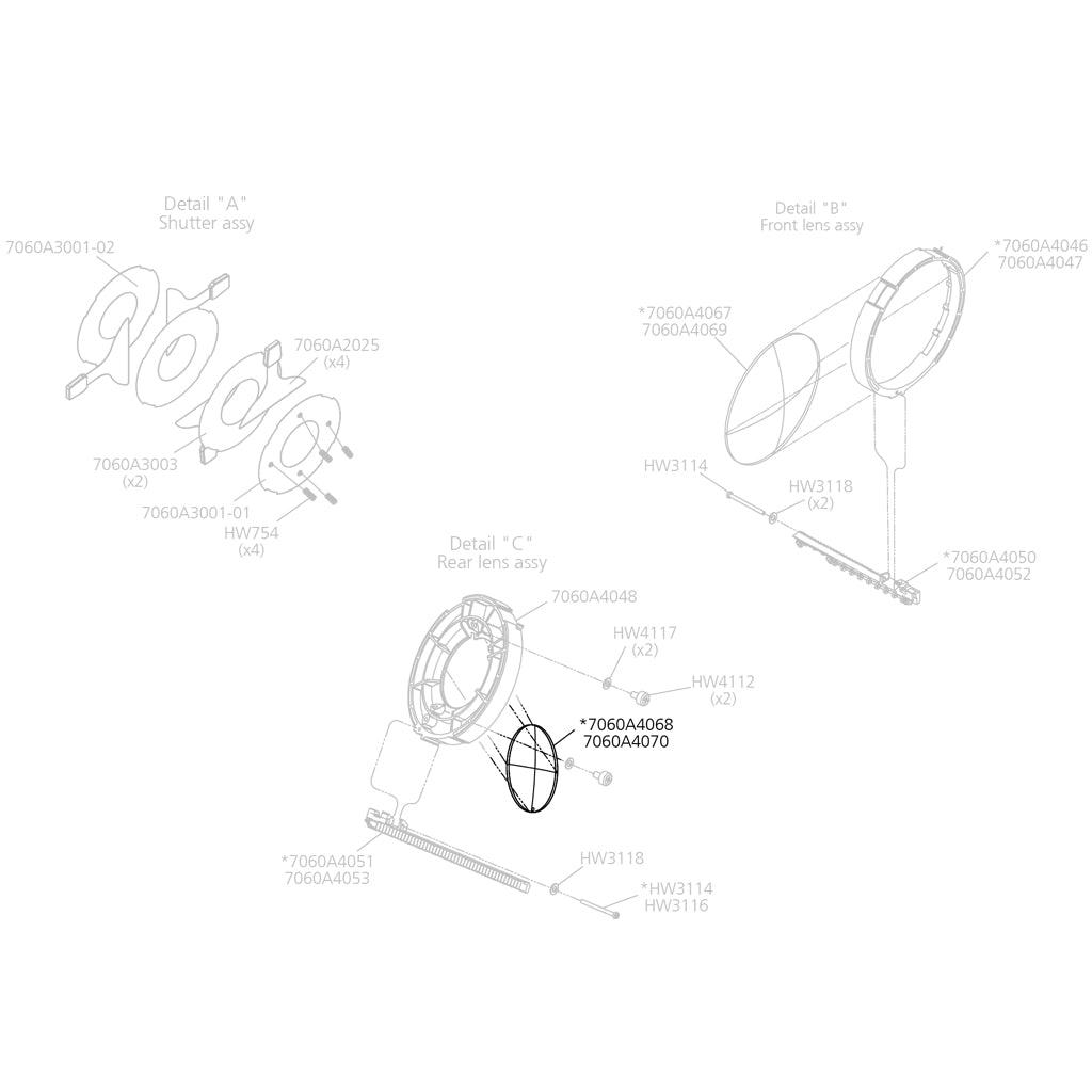 Rear Lens, 25-50º