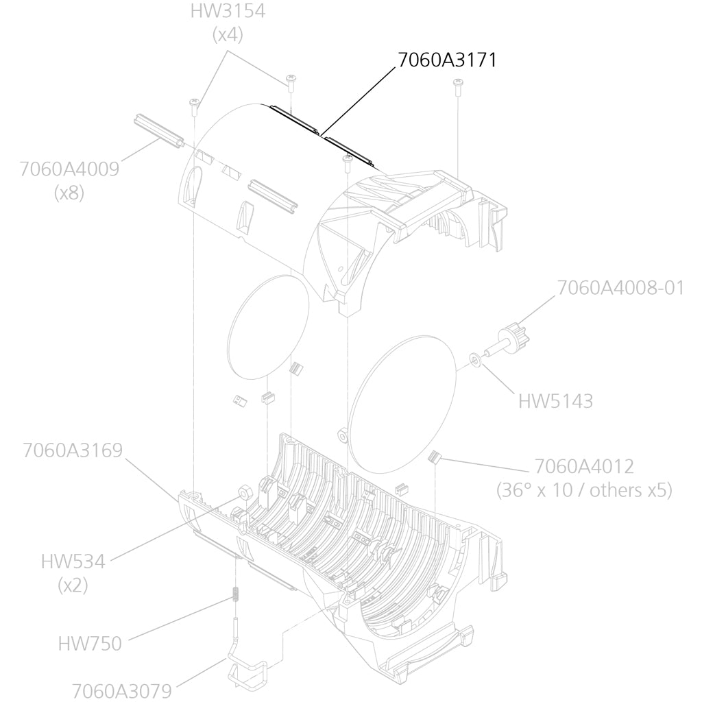 Lens Tube, Right Casting, (Rev. J Begins 01/06 To Present)