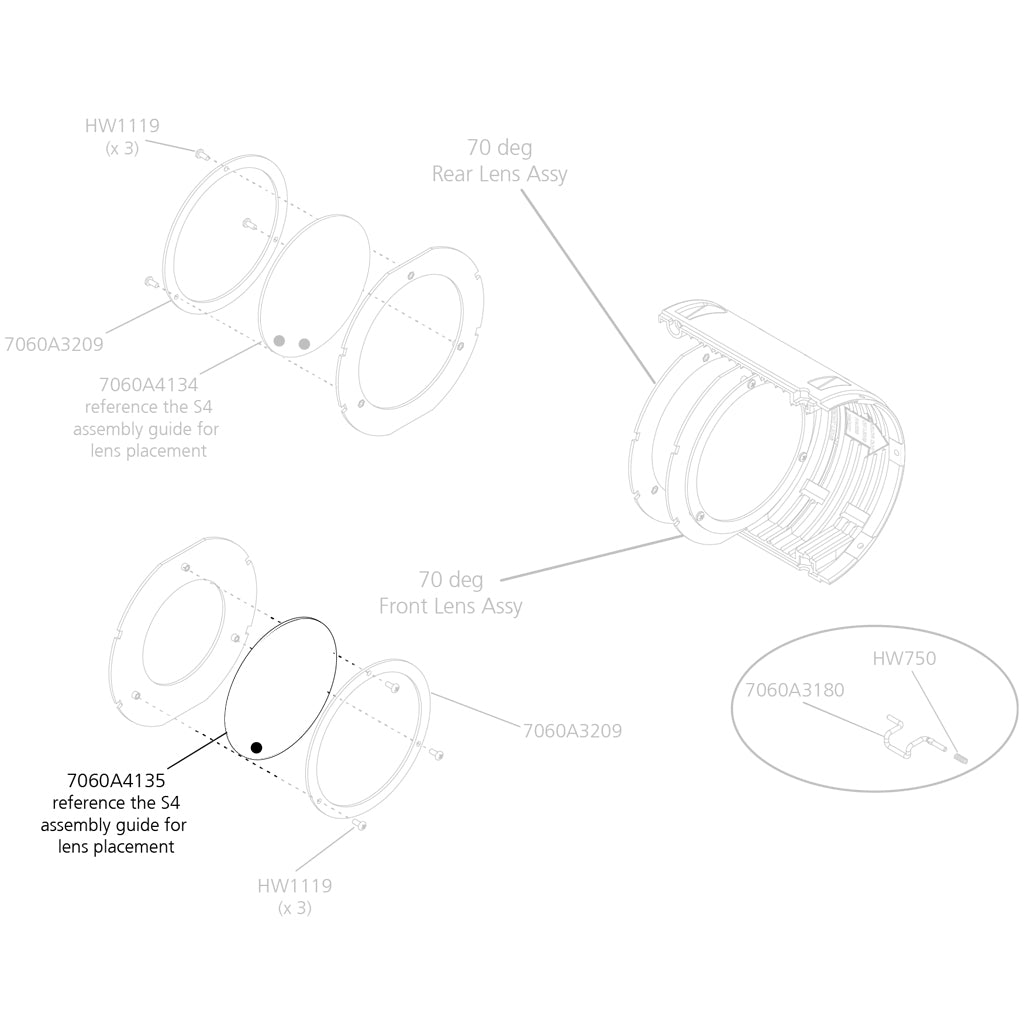 Front Lens For 70°