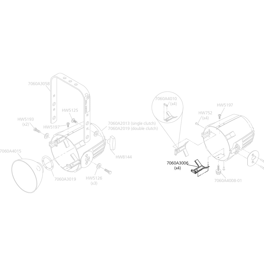 Clip, Reflector Retainer