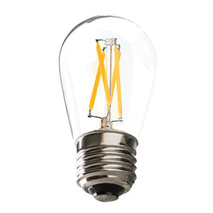 U-LED S14, Clear, SW27 - 1.5W 120V E26